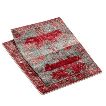 Lindahl Power Loom Red/Gray Rug