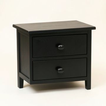 Aspen Brook Nightstand - Black (synthetic illustration; no displayed measurements)