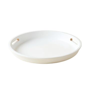 Maple Bend Serving Tray - White