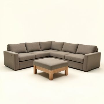 Celestia 133 '' Wide Symmetrical Modular Sectional With Ottoman (synthetic illustration; no displayed measurements)