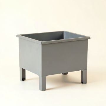 Sage Arc Empty Raised Planter - Gray (synthetic illustration; no displayed measurements)
