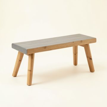 Dawn Branch Indoor Bench - Gray (synthetic illustration; no displayed measurements)