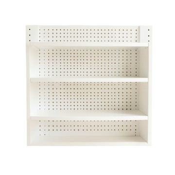 Willow Arc Empty Wall-Mounted Tool Organizer Panel - White