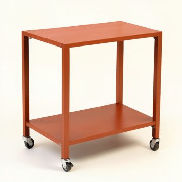 Fern Arc Empty Rolling Workshop Cart (synthetic illustration; no displayed measurements)