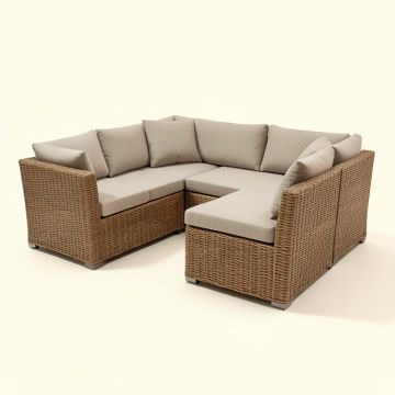 Botond Patio Sectional With Cushions (synthetic illustration; no displayed measurements)