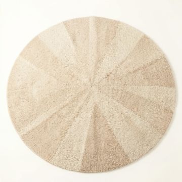 Bay Brook Round Area Rug - Beige (synthetic illustration; no displayed measurements)