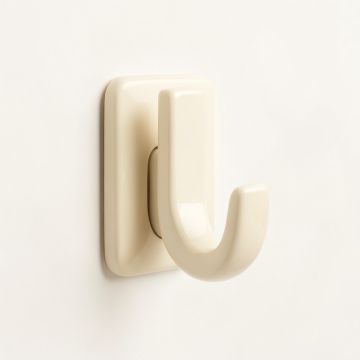 River Arc Wall-Mounted Robe Hook - Ivory (synthetic illustration; no displayed measurements)