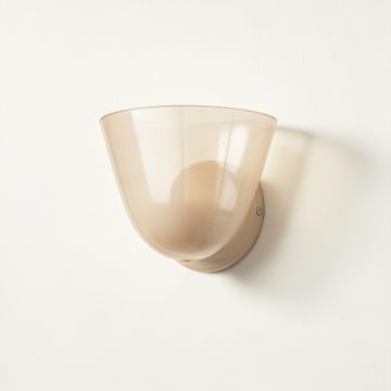 Sage Bend Wall Sconce Mounted On A Plain Wall - Beige (synthetic illustration; no displayed measurements)