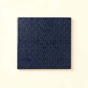 Ridge Bluff Uninstalled Square Decorative Tile - Navy (synthetic illustration; no displayed measurements)