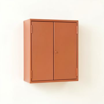 Holly Bridge Wall-Mounted Entry Cabinet - Terracotta (synthetic illustration; no displayed measurements)
