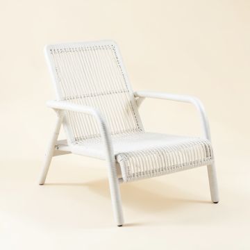 Spruce Bend Outdoor Lounge Chair - White (synthetic illustration; no displayed measurements)