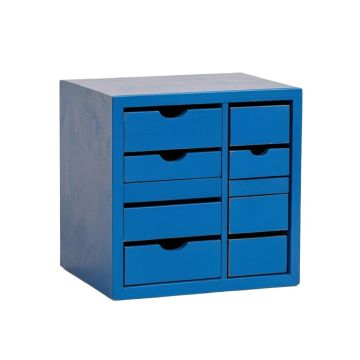 Clay Branch Small-Parts Storage Drawer Cabinet - Blue