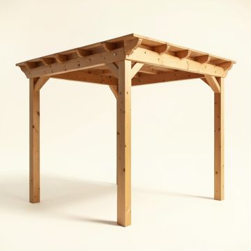 Oasis 14 Ft. W X 10 Ft. D Solid Wood Pergola (synthetic illustration; no displayed measurements)