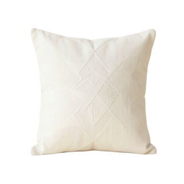 Clay Crossing Filled Accent Pillow - Ivory