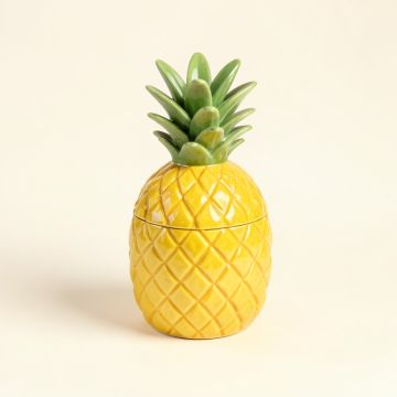 Ceramic Pineapple Decorative Box (synthetic illustration; no displayed measurements)