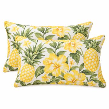 Nala Indoor/Outdoor Pineapple Lumbar Pillow
