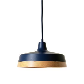 Bay Bluff Pendant Light Suspended From One Plain Cable - Navy