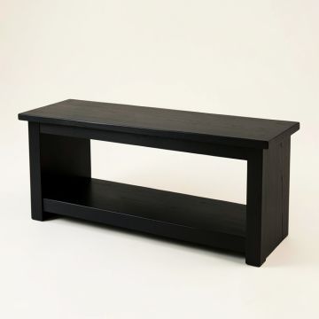 Lake Dale Indoor Bench - Black (synthetic illustration; no displayed measurements)