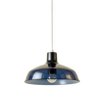 Holly Canyon Pendant Light Suspended From One Plain Cable - Navy