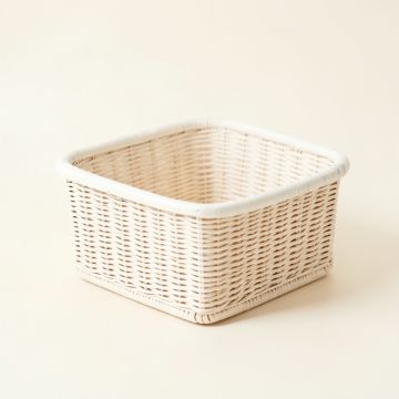 Vale Arc Empty Storage Basket - White (synthetic illustration; no displayed measurements)