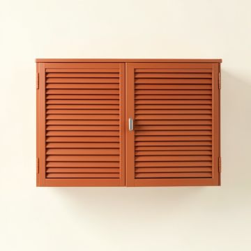 Briar Canyon Wall-Mounted Entry Cabinet - Terracotta (synthetic illustration; no displayed measurements)