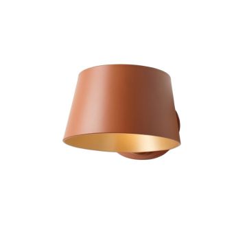 Hill Canyon Wall Sconce Mounted On A Plain Wall - Terracotta