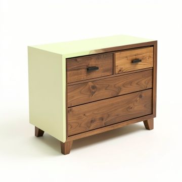 Clarksville 46 '' Wide 4 Drawer Acacia Wood Server (synthetic illustration; no displayed measurements)
