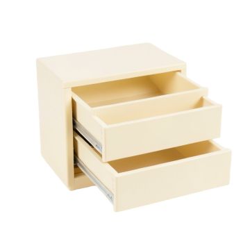 Sage Branch Small-Parts Storage Drawer Cabinet - Cream