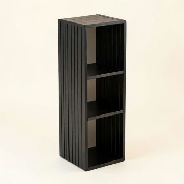 River Canyon Narrow Cubby Tower - Black (synthetic illustration; no displayed measurements)