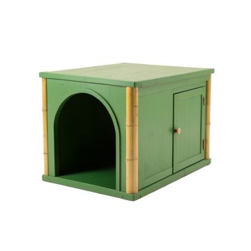 Moss Falls Empty Furniture-Style Litter Enclosure - Green
