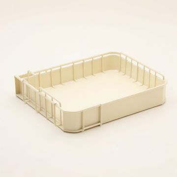 Linden Dale Empty Under-Desk Cable Tray - Cream (synthetic illustration; no displayed measurements)