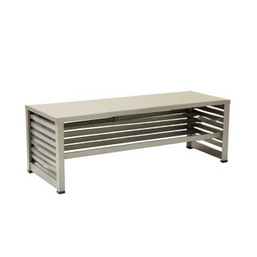 Maple Bend Narrow Outdoor Storage Bench - Gray