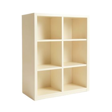 Willow Crest Freestanding Bookcase - Cream
