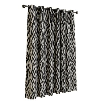 Fix Mosaic Ikat Max Blackout Thermal Grommet Single Curtain Panel