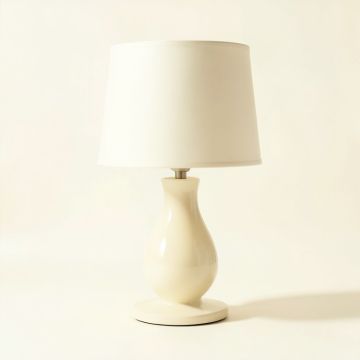 25.5 '' Cream Table Lamp (synthetic illustration; no displayed measurements)