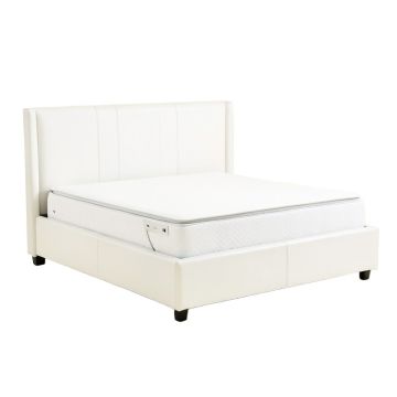 Flesher High Riser Space Saver Upholstered Platform Bed With Mattress