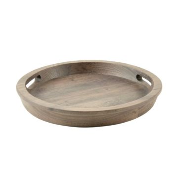 Fern Bend Serving Tray - Gray