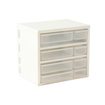 Sage Canyon Small-Parts Storage Drawer Cabinet - White