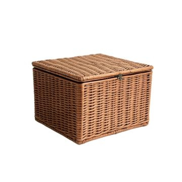 Meuric Water Resistant Wicker Deck Box
