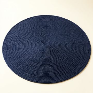 Cedar Bridge Round Area Rug - Navy (synthetic illustration; no displayed measurements)