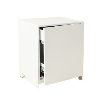 Meadow Crest Freestanding Pull-Out Hamper Cabinet - White