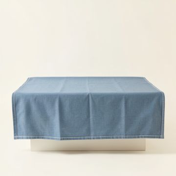 Heath Edge Flat Bed Sheet - Blue (synthetic illustration; no displayed measurements)