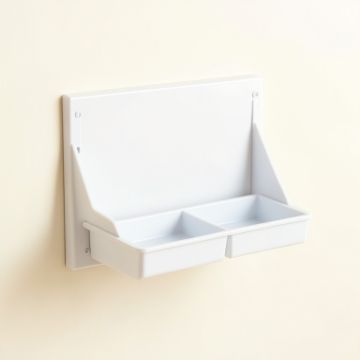 Spruce Canyon Empty Wall-Mounted Tool Organizer Panel - White (synthetic illustration; no displayed measurements)