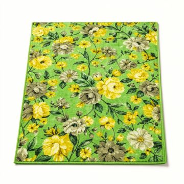 Wright Floral Green/Yellow/Gray/Teal Blue Indoor/Outdoor Area Rug (synthetic illustration; no displayed measurements)