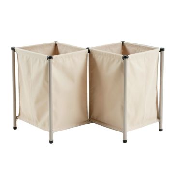 Rowan Canyon Laundry Sorting Station With Plain Removable Bags - Beige