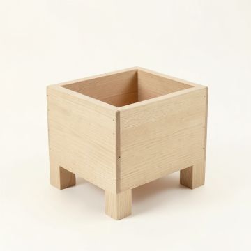 Pine Bridge Empty Raised Planter - Beige (synthetic illustration; no displayed measurements)