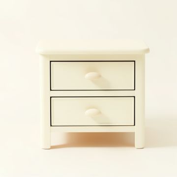 Moss Falls Nightstand - Ivory (synthetic illustration; no displayed measurements)