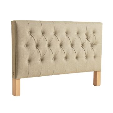 Hillenbrand Tufted Linen Upholstered Wingback Headboard