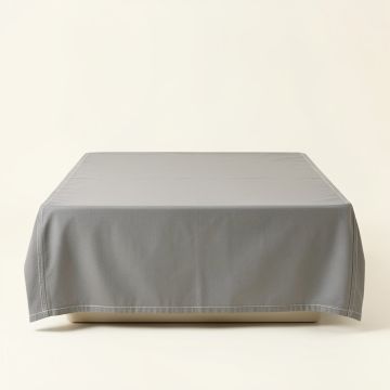 Hazel Crossing Flat Bed Sheet - Gray (synthetic illustration; no displayed measurements)