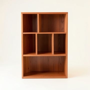 Meadow Edge Freestanding Bookcase - Terracotta (synthetic illustration; no displayed measurements)